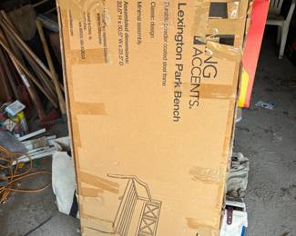 outdoor bench