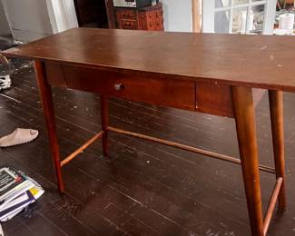 wooden MCM desk