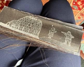 signed Inuit art Pont Jope Inupiac 