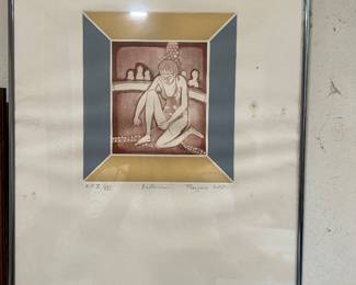 Rare F Gilot lithograph from a run of 13 - Ballerina 