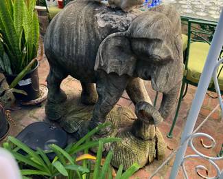 Giant Thai Wood Elephant