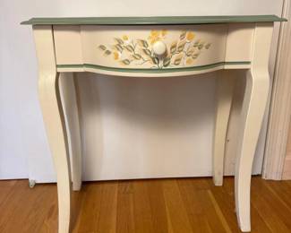 330 handpaintedfloralsidetableincottag