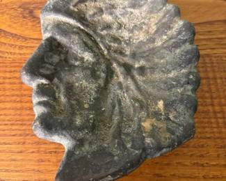 160 castmetalnativeamericanheaddishin