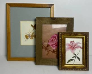 272 framedfloralprintsandpressedflower