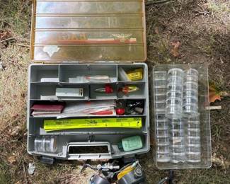 328 fishingtackleboxwithreelsandassort