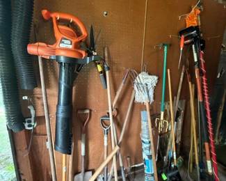 235 assortedgardentoolsleafblowergasca