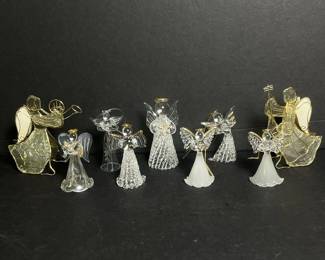 131 glassandstainedglassangelfigurines