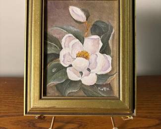 170 5x7oiloncanvaswhiteflowerstillli