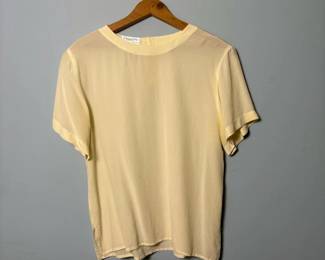 018 christiandiorsilkshortsleeveblouse