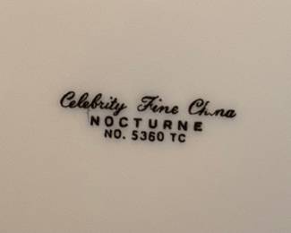 Celebrity Fine China 'Nocturne' (No. 5360 TC) Dinnerware Set