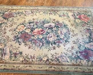 Vintage Floral Tapestry Style Area Rug