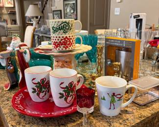 Large Selection of Kitchen Dishes, Cookware, Flatware Appliances and  Serving Items.