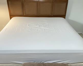 Mid-Century Modern Style Cane-Panel Headboard