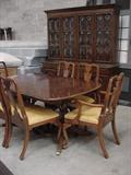 Pennsylvania House Mahogany dining table with 8 chairs, and large matching china cabinet. Exquisite condition, prefect for Holiday entertaining.