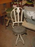 Old cast iron dentist chair
