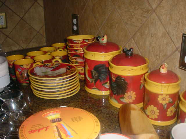 One of the several sets of china