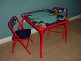 Childs Mickey Mouse table and chair set