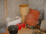 Miscellaneous lamps, tools, supplies, and more