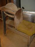 Antique stone grinding wheel