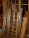 Large assortment of turned native posts, and pre-made newels, and rails