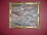 One of many original art and other framed prints