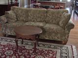 Living Room sofa, coffee table, Oriental rug, and other LR furnishings