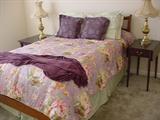 Another quality bedroom suite, and custom bedding.