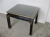 Black laquered table