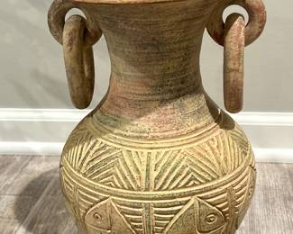 Mexican Pottery Vase, 13" x 9", $35