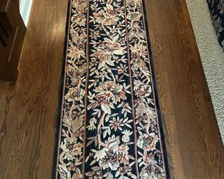 Floral runner, 27"W x 8'L, $48