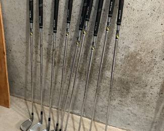 Set of iron clubs w/Golf Pride grips, $78
