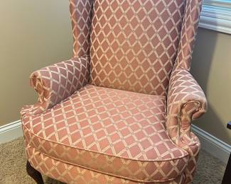 Lattice pattern arm chair, 2 available, 42"H x 32"W x 33"D, $195 each