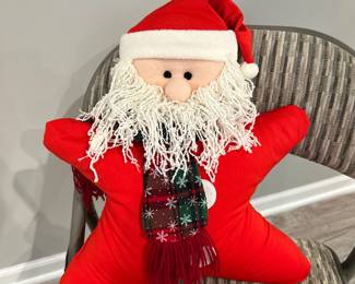 Santa star pillow, $12