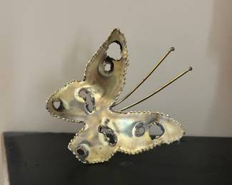 Small gold butterfly decor, 3"H, $7