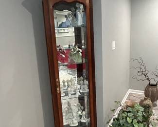 Slim Curio Cabinet, 76"H x 24"W x 12"D, $145