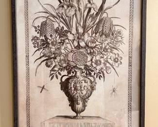 Antique botanical picture, 32" x 23.5", $28