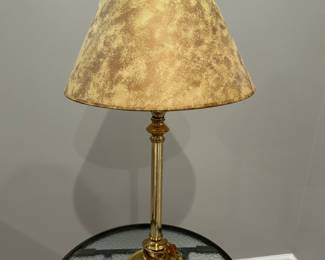 Brass lamp, 28"H, $16