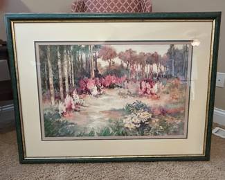 Tree scape garden print, 43" x 33", $50