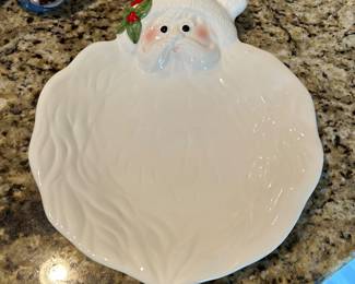 Santa plate, $6