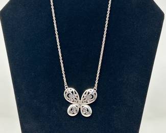 Brighton Butterfly pendant silver plated necklace, $20
