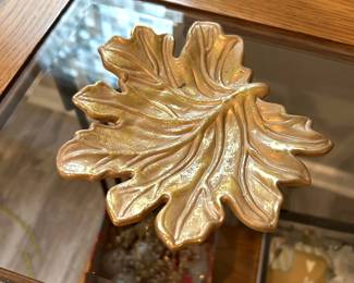 Gold Leaf decor, 7" x 6", $10
