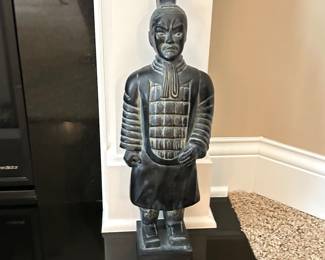 Chinese rustic primitive soldier, Approx 20"H, $50