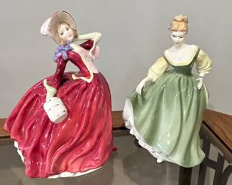 Royal Dalton figurines, $12 each