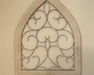 Church window inspired wall decor, 22"H x 17"W, $15