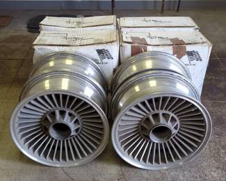 Vintiques Aluminum Turbine Wheels, Qty 4, 17" x 7.25"