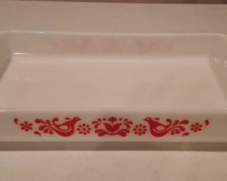 Pink Friendship Pyrex Dish!