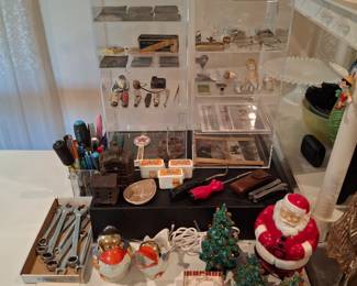 Lots of Goodies Here! Tin Types, Antique Pictures, Snap On and Matco Wrenches, Vintage X-Mas Items and More!