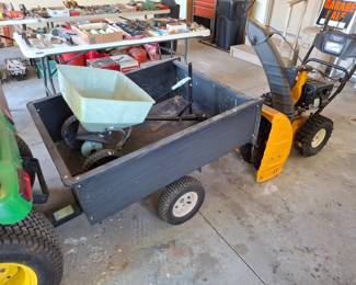 Pull Behind Yard Cart! A Seeder too!