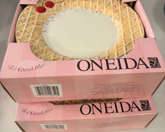 New Oneida dessert plates