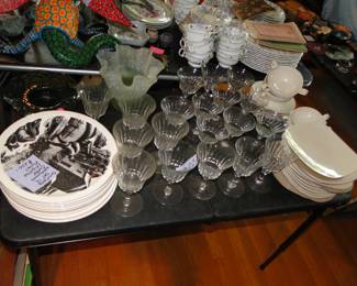 Wedgwood, Baccarat Glasses and more
